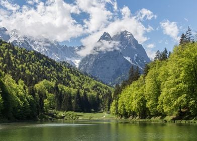Riessersee Bavaria Alps