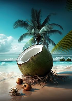 Coconut on the Beach