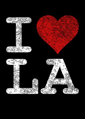 I LOVE HEART LA LOS ANGELE