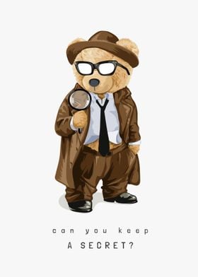 Bear toy in detective