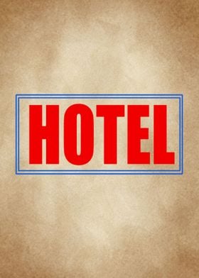 hotel Sign vintage