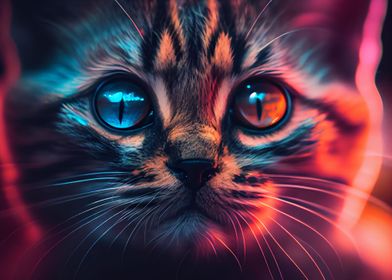 Colorful cat