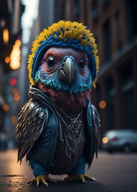 Parrot Cyberpunk Wear