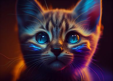 Colorful cat