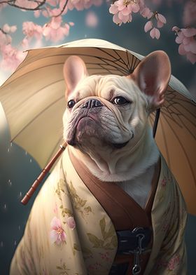 French Bulldog Kimono