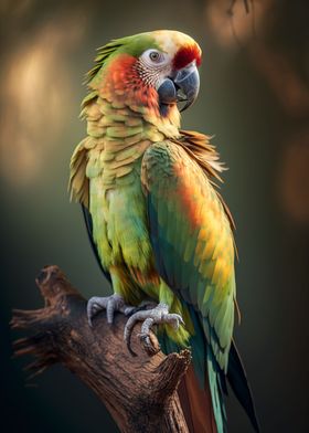 Cute Macaw Parrot