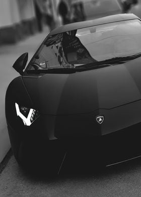 Lamborghini on Black