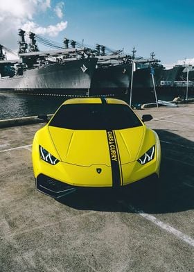 Yellow Lamborghini