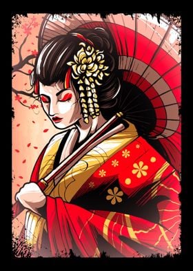 Japanese Geisha Women