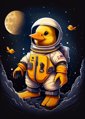 Rubber Duck Astronaut