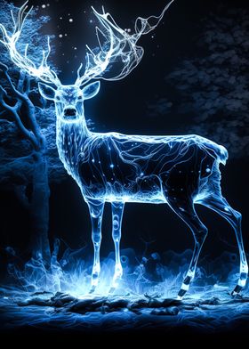 deer glowing