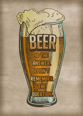 Beer is the answer 