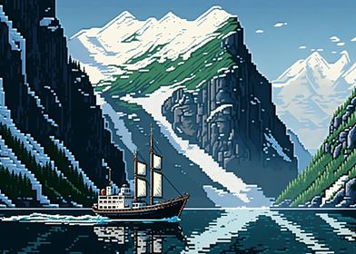 16bit Norwegian fjords 02