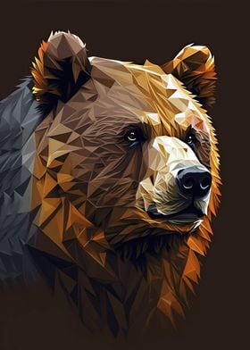 Bear Abstract Portrait