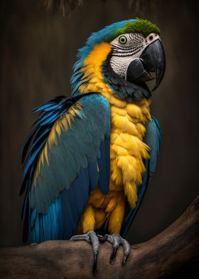 Cute Macaw Parrot