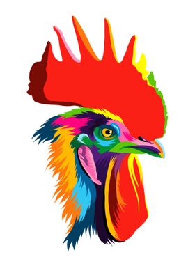 Abstract cock head