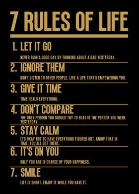 7 Rules of Life