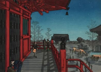 Ukiyo e asakusa kannon