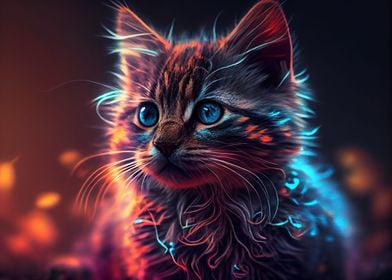 Colorful cat