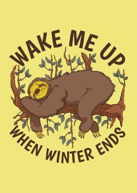 Sloth Winter Quote