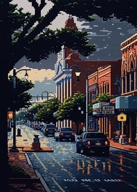 Fort Worth Pixel Art