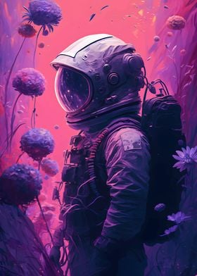 astronaut painting