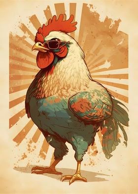 Chicken Rooster Ethereal