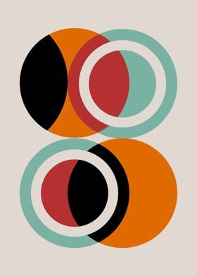 Bauhaus abstract circles