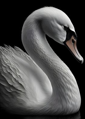 Monochrome Swan