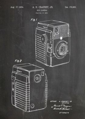 Box camera patent 1963