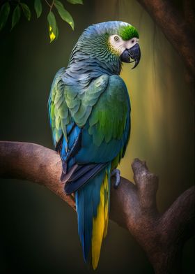 Cute Macaw Parrot