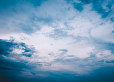 Clouds painting the sky