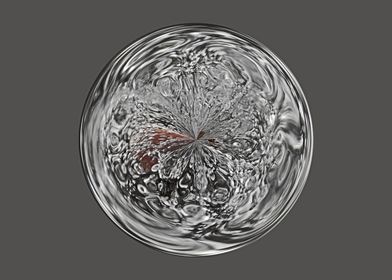 Frozen orb abstract art