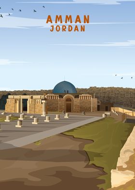 Citadel Amman Jordan Art