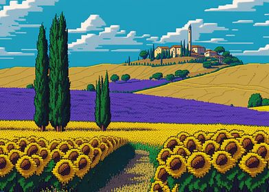 16bit Sunflower Tuscan