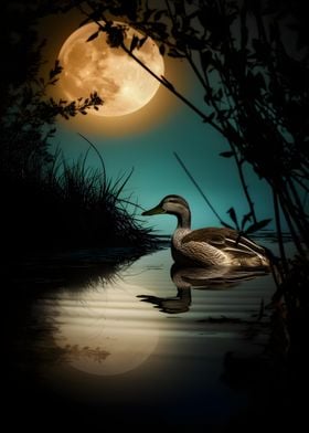 Duck Under the Moonlight