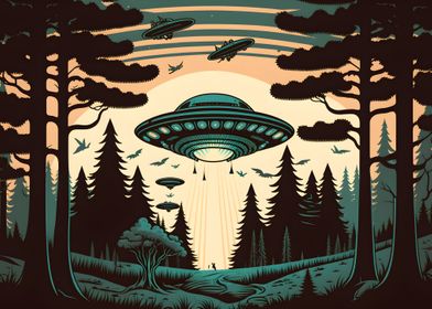 UFO in the Forest