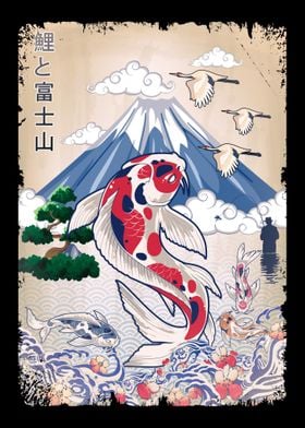 Japanese Koi Fish Art