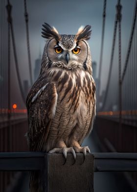 Flaco on Brooklyn Bridge