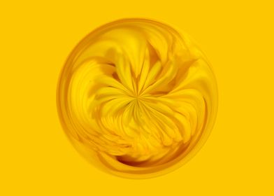 Yellow botanical abstract