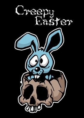 Easter Bunny in skull