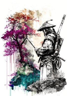 Samurai Warrior Zen Garden