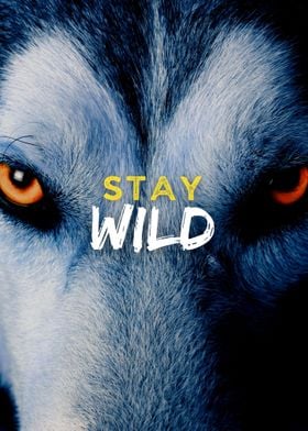 Stay Wild Wolf Eyes Quote