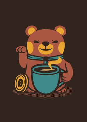 Bear Coffee Manekineko