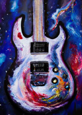 Guitar Oil Painting