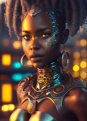 Futuristic African Queen