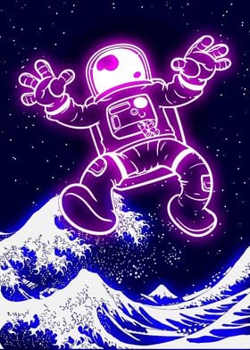 Astronaut Neon Space