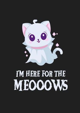 Cute Ghost Kitty Halloween