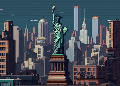 New York Pixel art