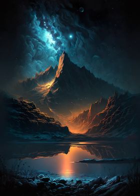 nature night illustration